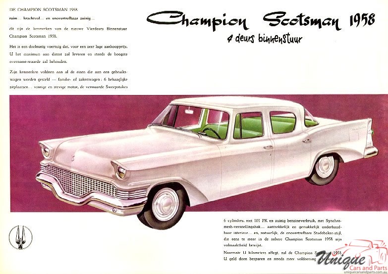 1958 Studebaker Brochure (Dutch) Page 6